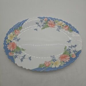 Arcopal France Glass Florine 13" Serving Platter